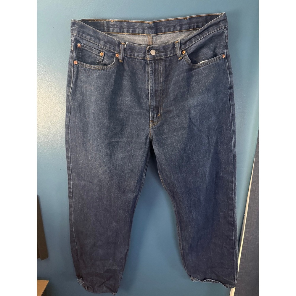 Levi Strauss 550 Jeans Mens W40 L30 Dark‎ Wash Relaxed Fit Denim Pants